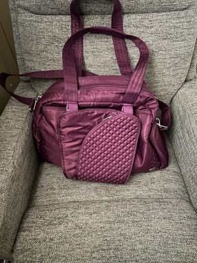 Lug Quilted Plum Travel Tote Bag